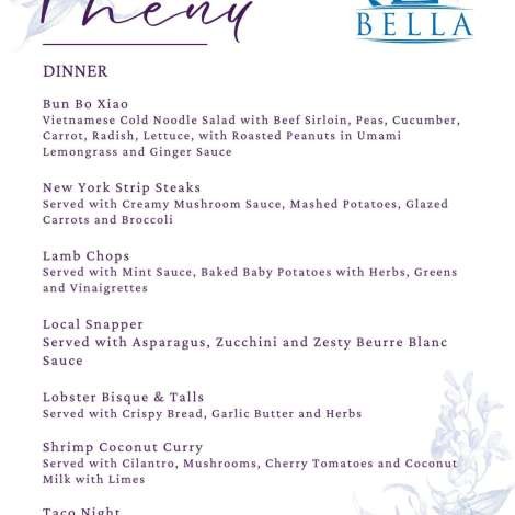 Food onboard BELLA # 4
