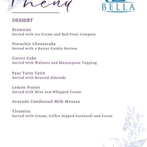 Food onboard BELLA # 5