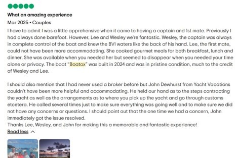 Review img # 31 of the yacht Boatox