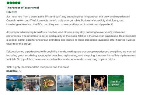 Review img # 3 of the yacht Cleopatra