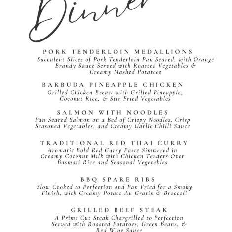 Food onboard DEBORAH ANNE # 7