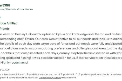 Review img # 4 of the yacht Destiny Unbound