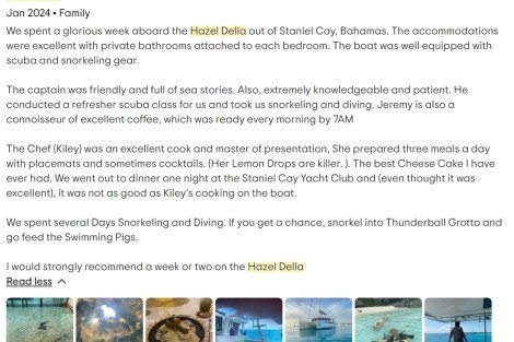 Review img # 7 of the yacht Hazel Della