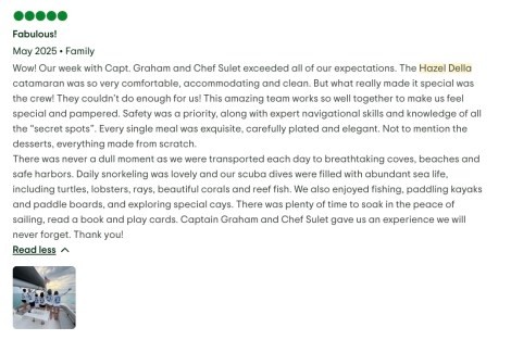 Review img # 8 of the yacht Hazel Della