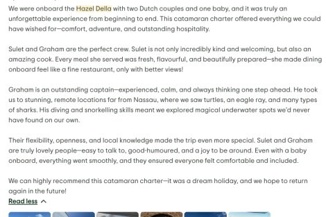 Review img # 9 of the yacht Hazel Della