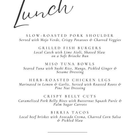 Food onboard ISLAND STANDARD TIME # 3