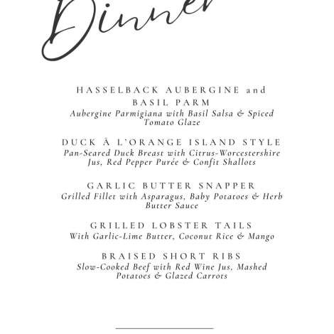 Food onboard ISLAND STANDARD TIME # 7