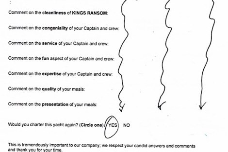 Review img # 1 of the yacht KINGS RANSOM