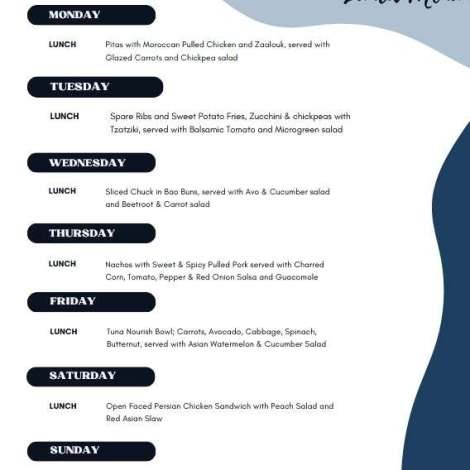 Food onboard LAUREL LEE # 2