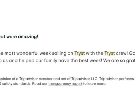 Review img # 1 of the yacht Tryst