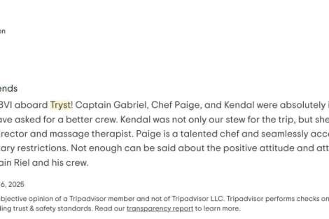 Review img # 6 of the yacht Tryst