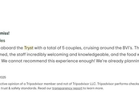 Review img # 8 of the yacht Tryst