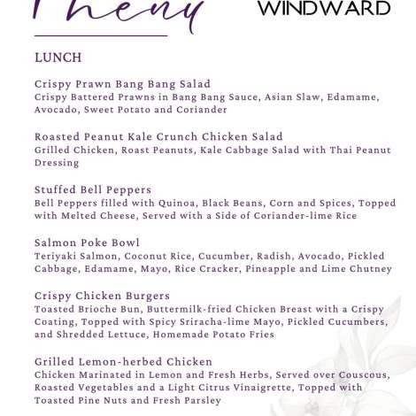 Food onboard WINDWARD # 2