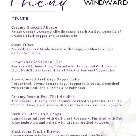 Food onboard WINDWARD # 4